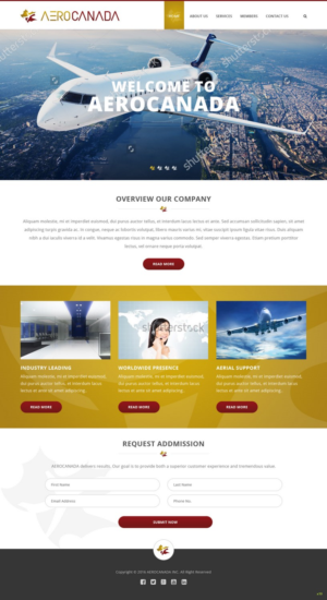 Web Design par pb pour AeroCanada | Design : #12456025