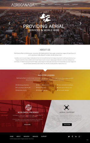 Web Design par pb pour AeroCanada | Design : #12456027