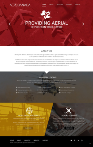Web Design par pb pour AeroCanada | Design : #12456028