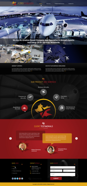 Web Design par Sbss pour AeroCanada | Design : #12382193