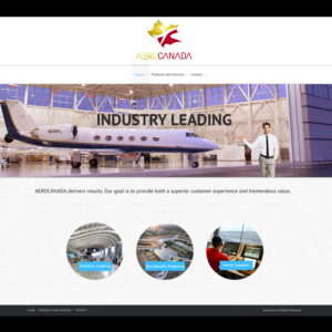 Web Design par panda_designer pour AeroCanada | Design #12477794