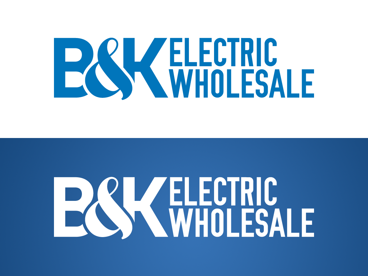 Diseño de Logo por Svenska Arbetsplatsen para B&K Electric Wholesale | Diseño #488750