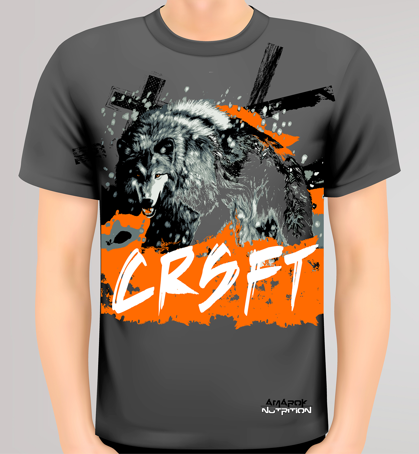 T-Shirt-Design von RoundYellow für Amarok Nutrition | Design #11640480