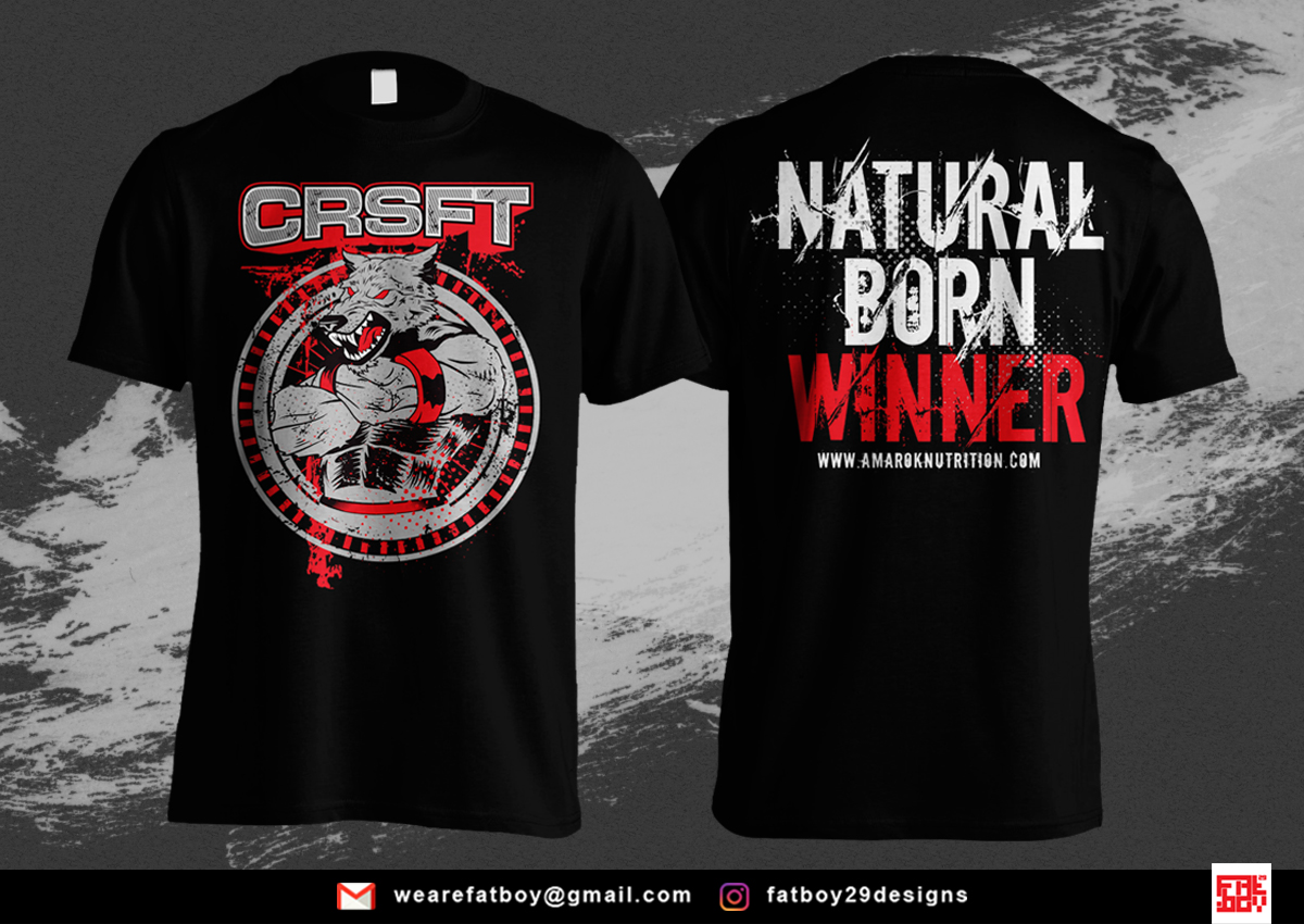 T-shirt Design by Fatboy Graphic for Amarok Nutrition | Design #11655893