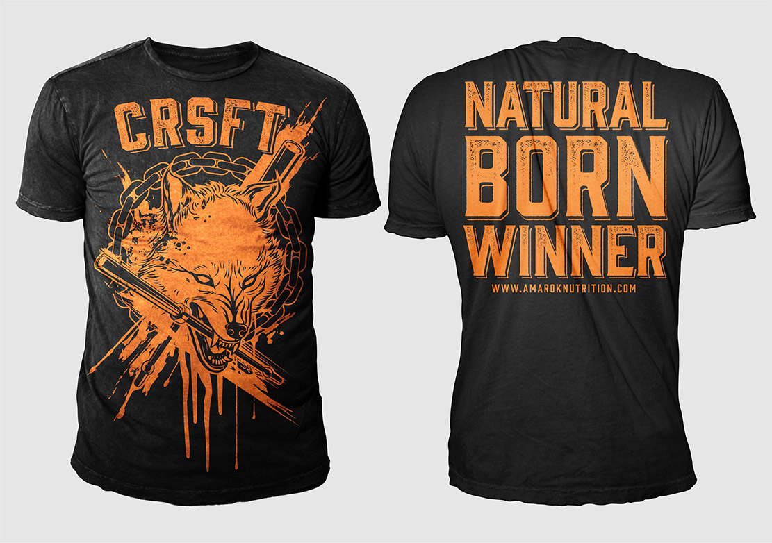 T-Shirt-Design von 777SKY für Amarok Nutrition | Design #11678044