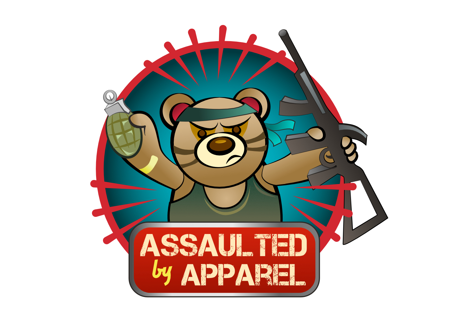 Logo Design by artistraman for Assaulted by apparel  | Design #11705792