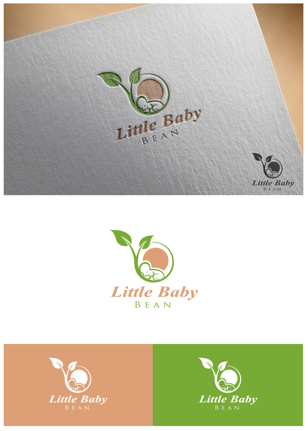 Logo Design by goranvisnjic82 for Little Baby Bean | Design #11695884