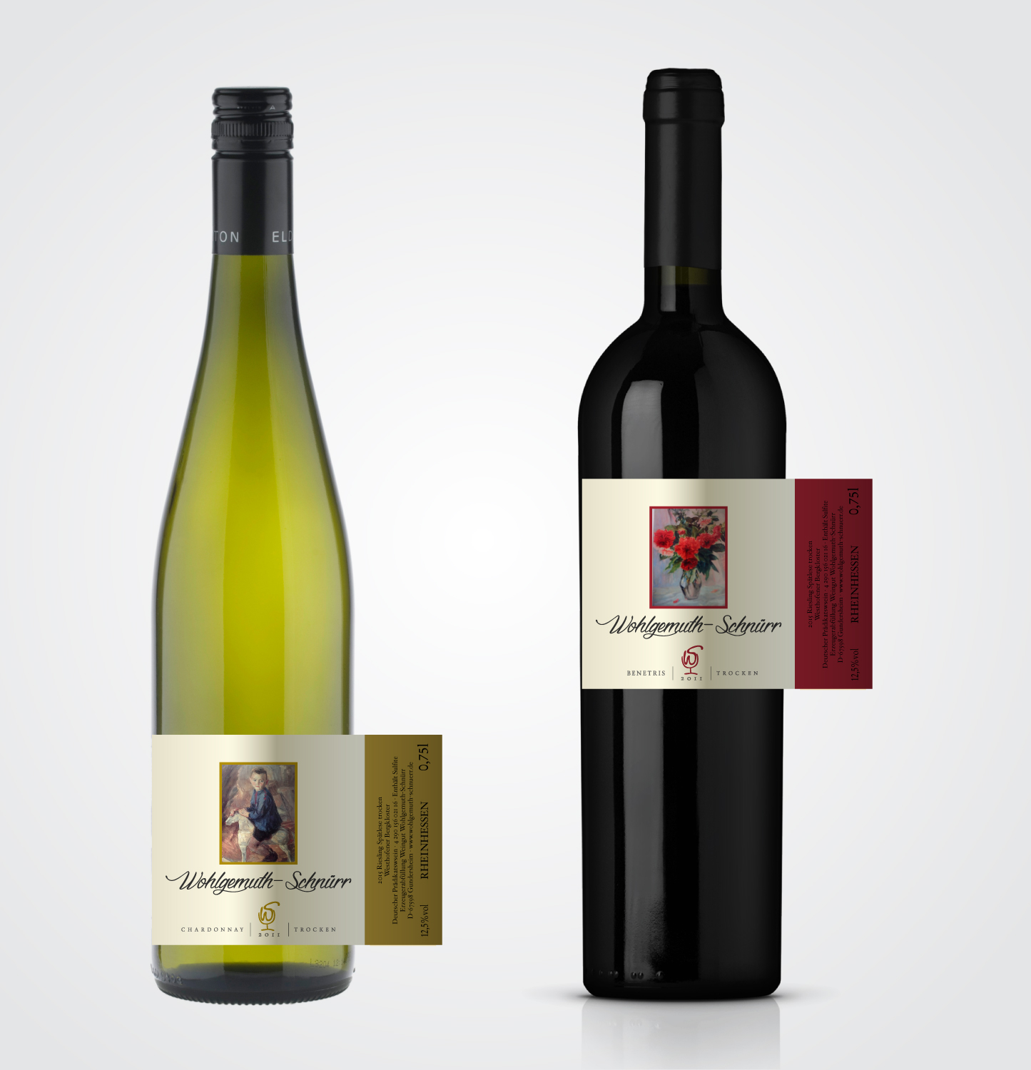 Etikett-Design von Milos Jovic für Weingut Wohlgemuth-Schnuerr | Design #11839289