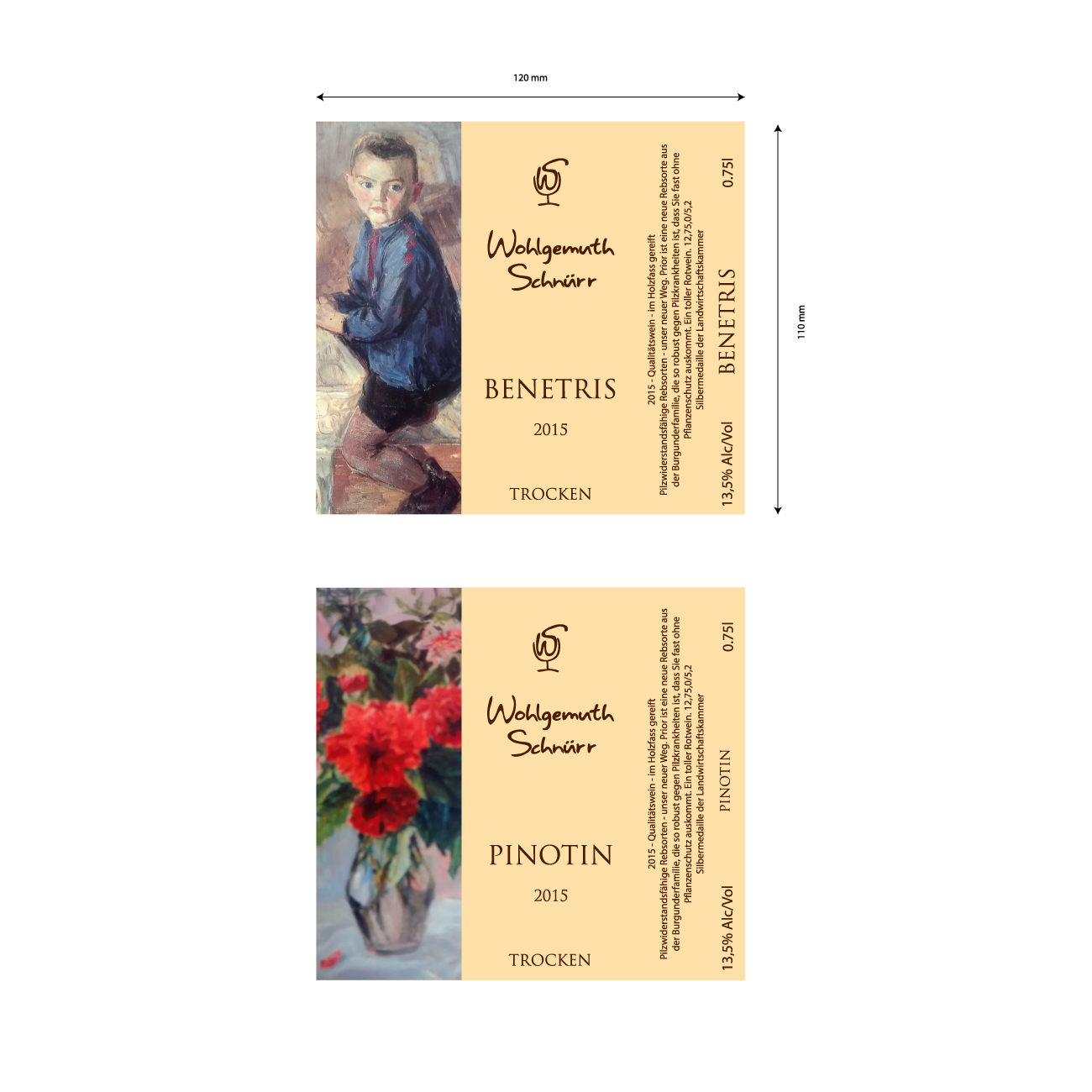 Label Design by Shark1 for Weingut Wohlgemuth-Schnuerr | Design #11899312