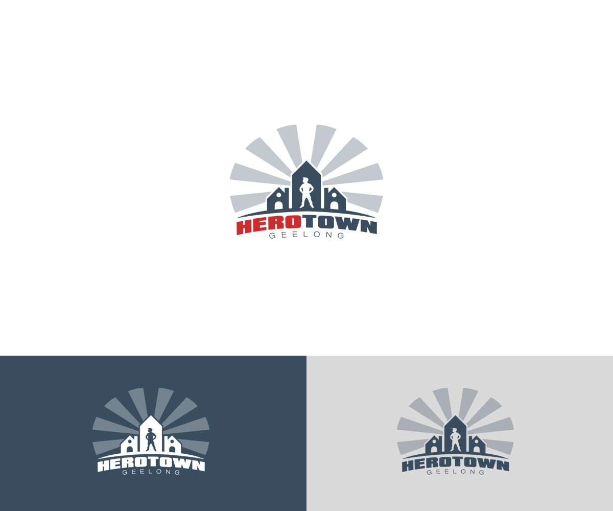 Logo Design by cheez_O for Hero Town Geelong Inc. | Design #11632989
