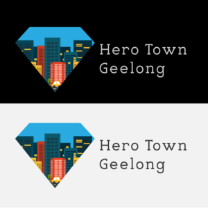Logo-Design von Kashif Latif für Hero Town Geelong Inc. | Design: #11633620