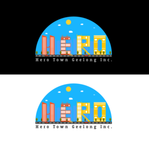 Logo-Design von Kashif Latif für Hero Town Geelong Inc. | Design: #11633623