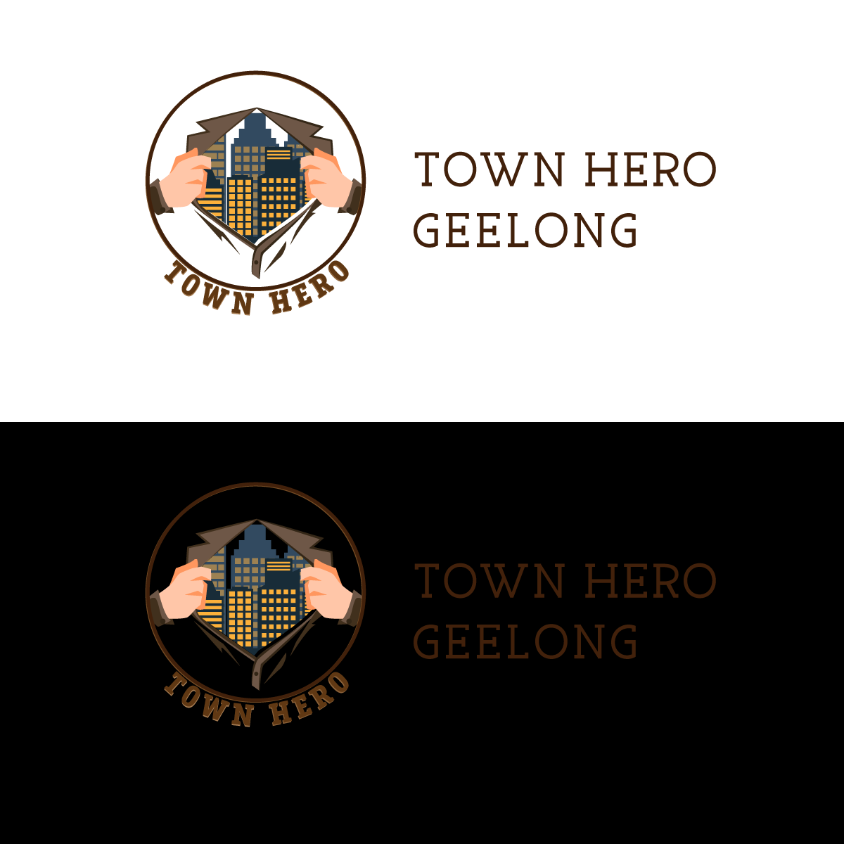 Logo Design by Kashif Latif for Hero Town Geelong Inc. | Design #11633627