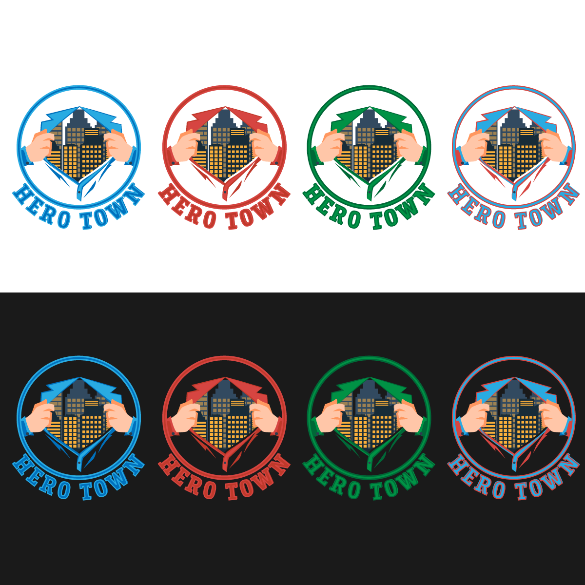 Logo Design by Kashif Latif for Hero Town Geelong Inc. | Design #11641069