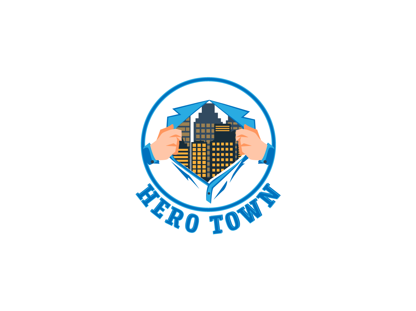 Logo Design by Kashif Latif for Hero Town Geelong Inc. | Design #11692046