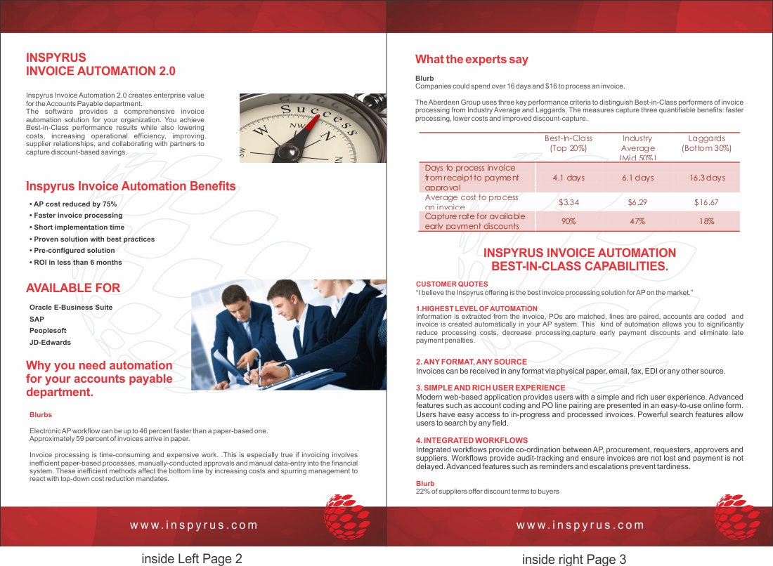 Diseño de Brochure por Savitra para Inspyrus, Inc. | Diseño #2341958