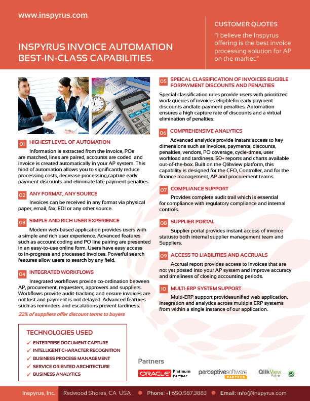 Diseño de Brochure por rkailas para Inspyrus, Inc. | Diseño #2371181