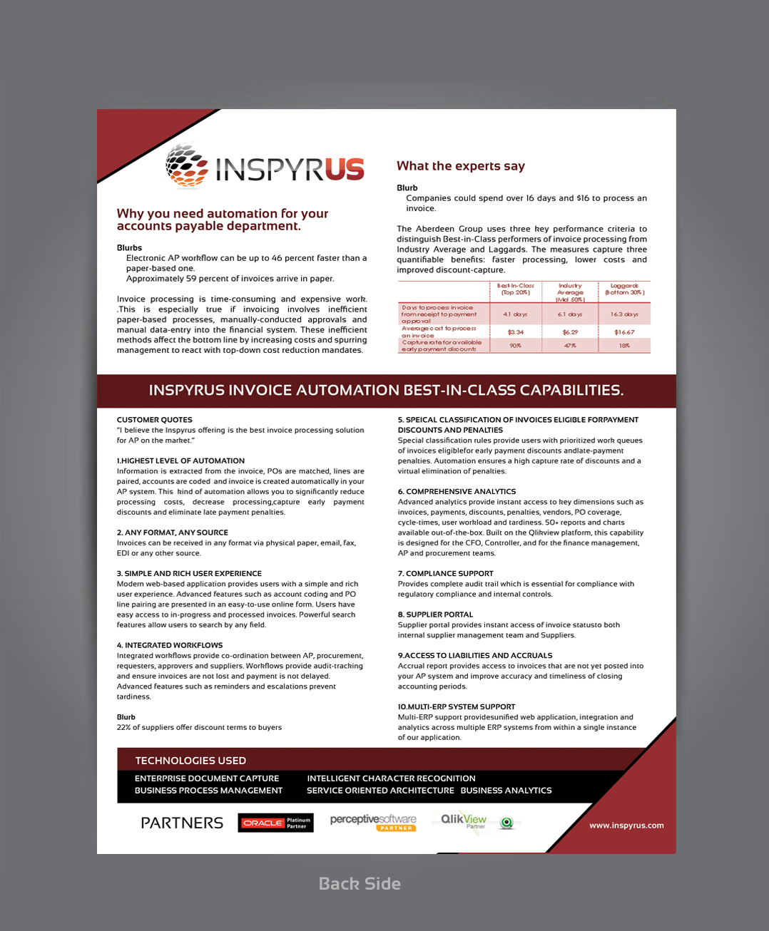 Design de Brochure par abdul700 pour Inspyrus, Inc. | Design #2365287