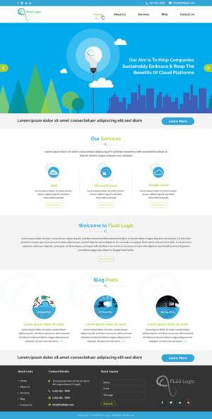 FluidLogic - IT Consultancy Website  | Web Design by Sbss