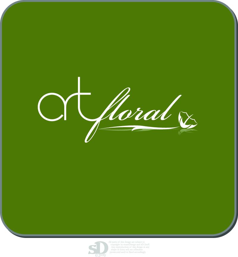 Logo Design by sD for art floral | Design #25636