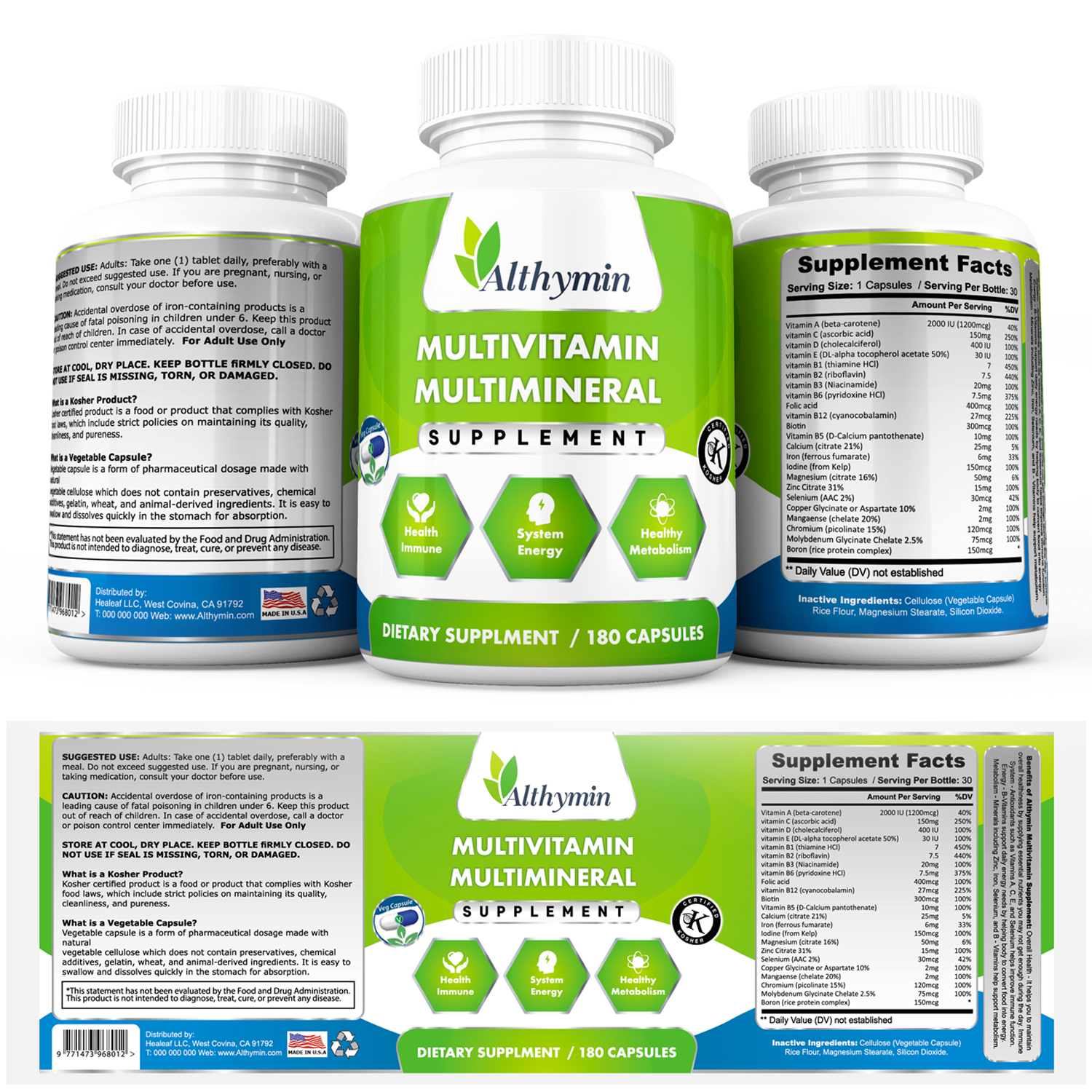 Design Étiquette par Ni Oeuvre pour Healeaf LLC | Design #11644790