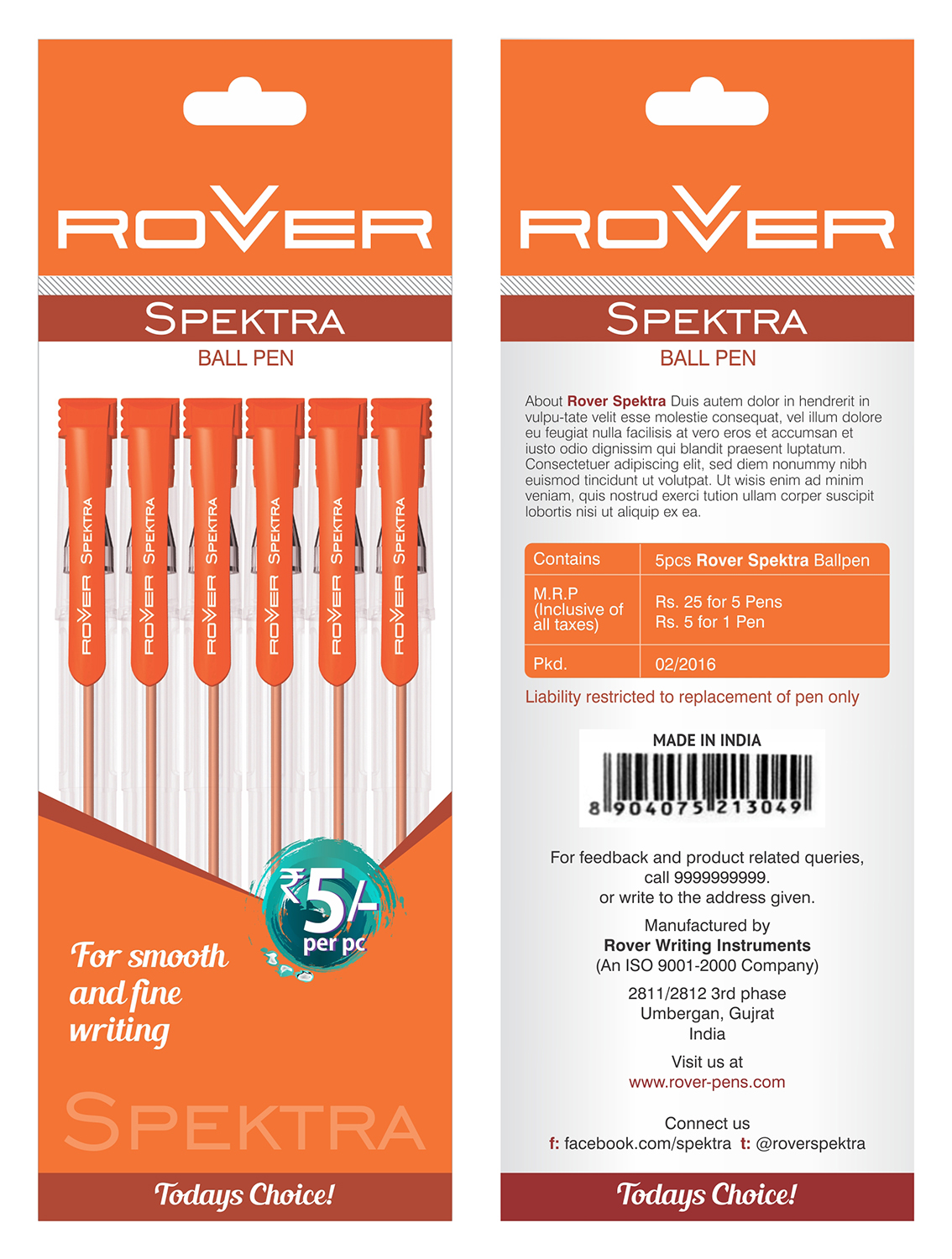 Packaging Design by D Creative for Rover Writing Instruments | Design #11802842