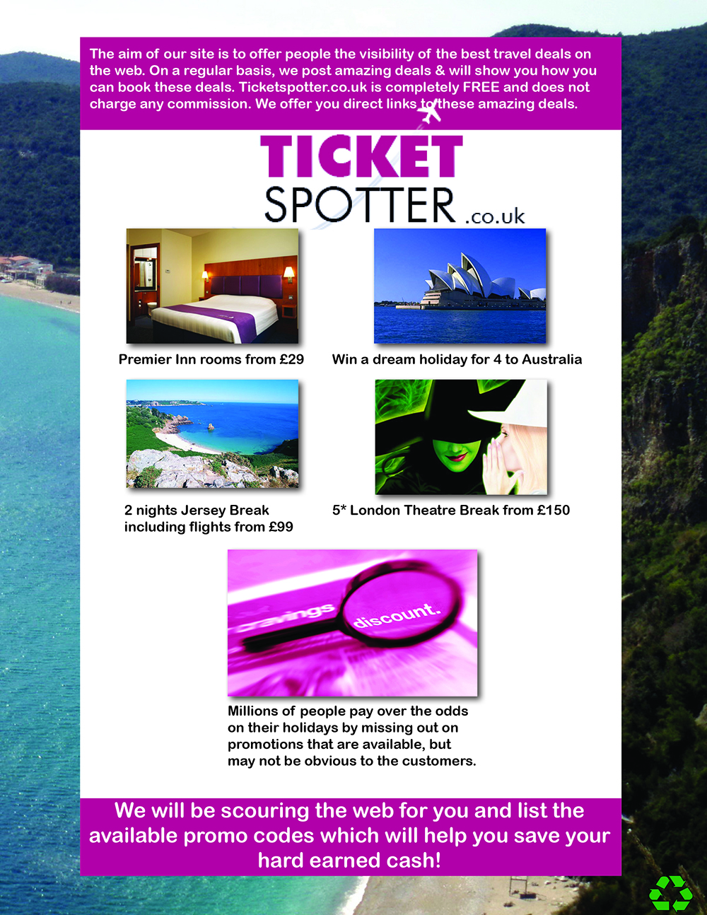 Diseño de Flyer por Elvira de las Casas para Ticketspotter.co.uk | Diseño #2346682