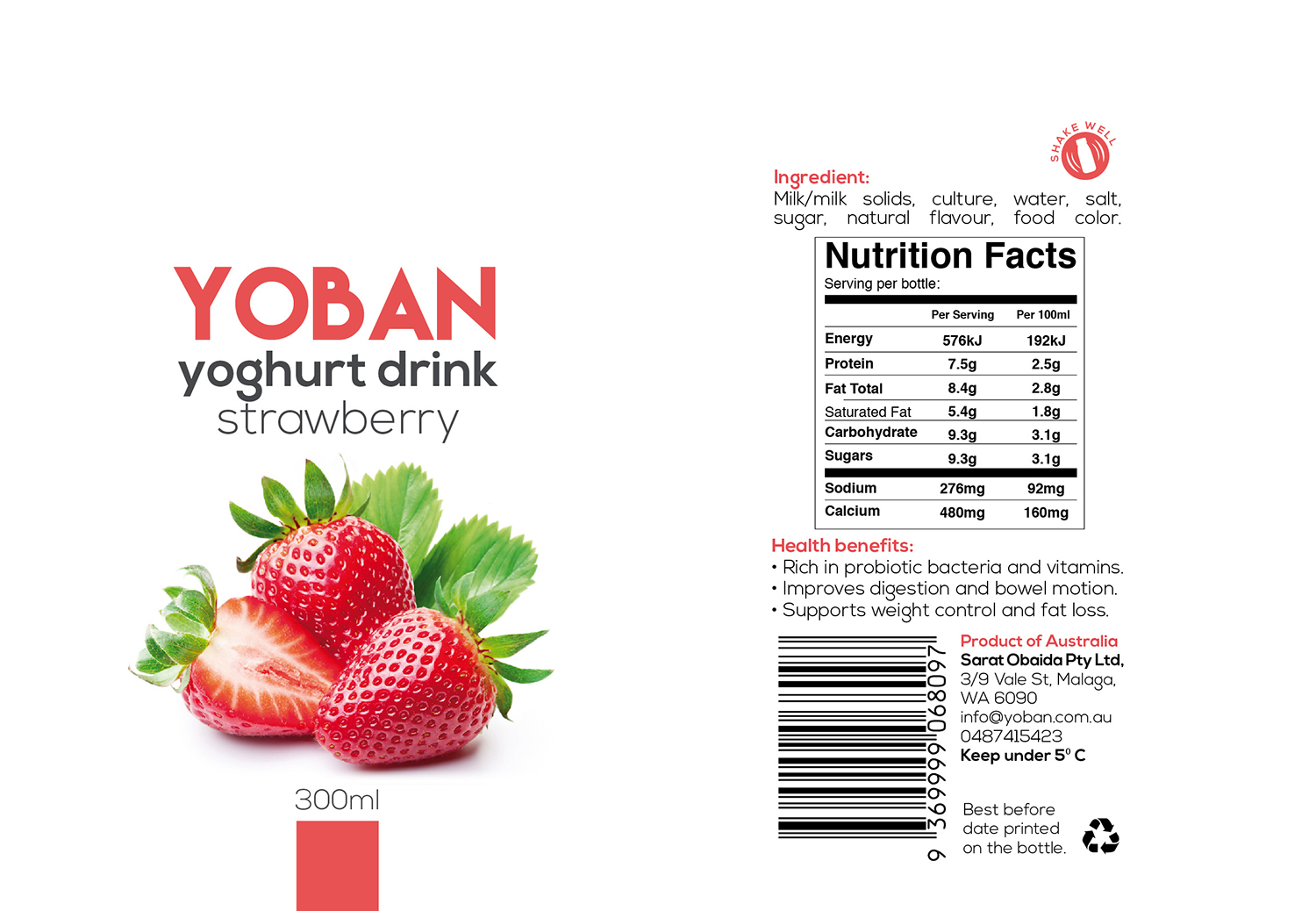 Verpackungs-Design von Marta Sobczak  für Sarat Obaida | Design #11845905