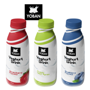 Yoban bottle Label (Yoghurt drink) | Packaging Design by RedOne22