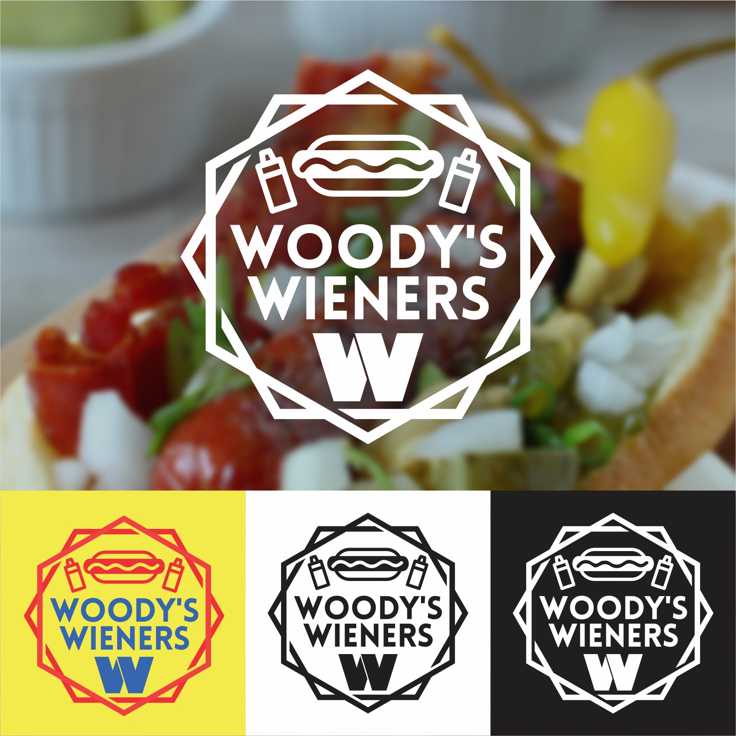 Logo Design by Daniel Clavijo for Woody's Wieners | Design #11675425