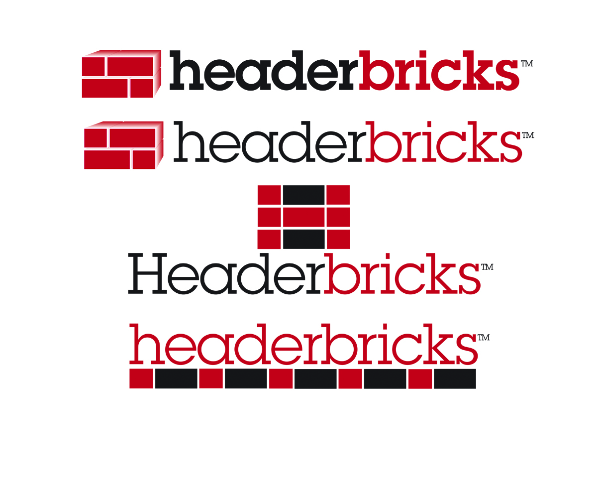 Logo Design by Hot Rod for Headerbricks | Design #11665865
