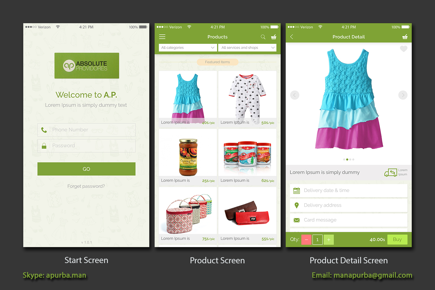 App Design by ApurbaMan for Absolute Providores | Design #11730273