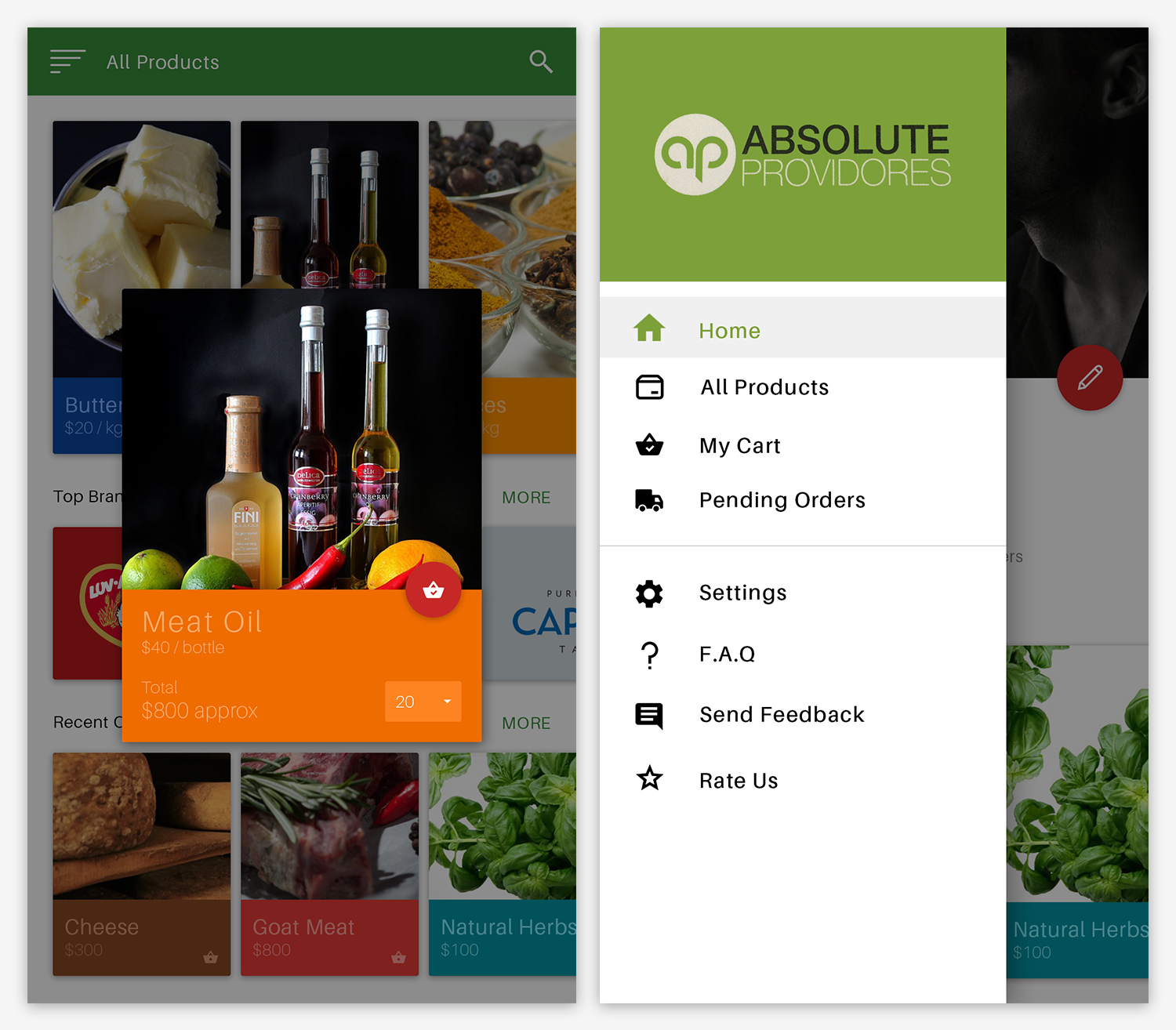 App Design by MohanYadav for Absolute Providores | Design #11744328