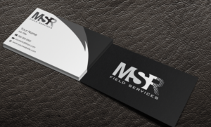 Business Card for MSR Field Services | Diseño de Tarjeta de Presentación por Riz'