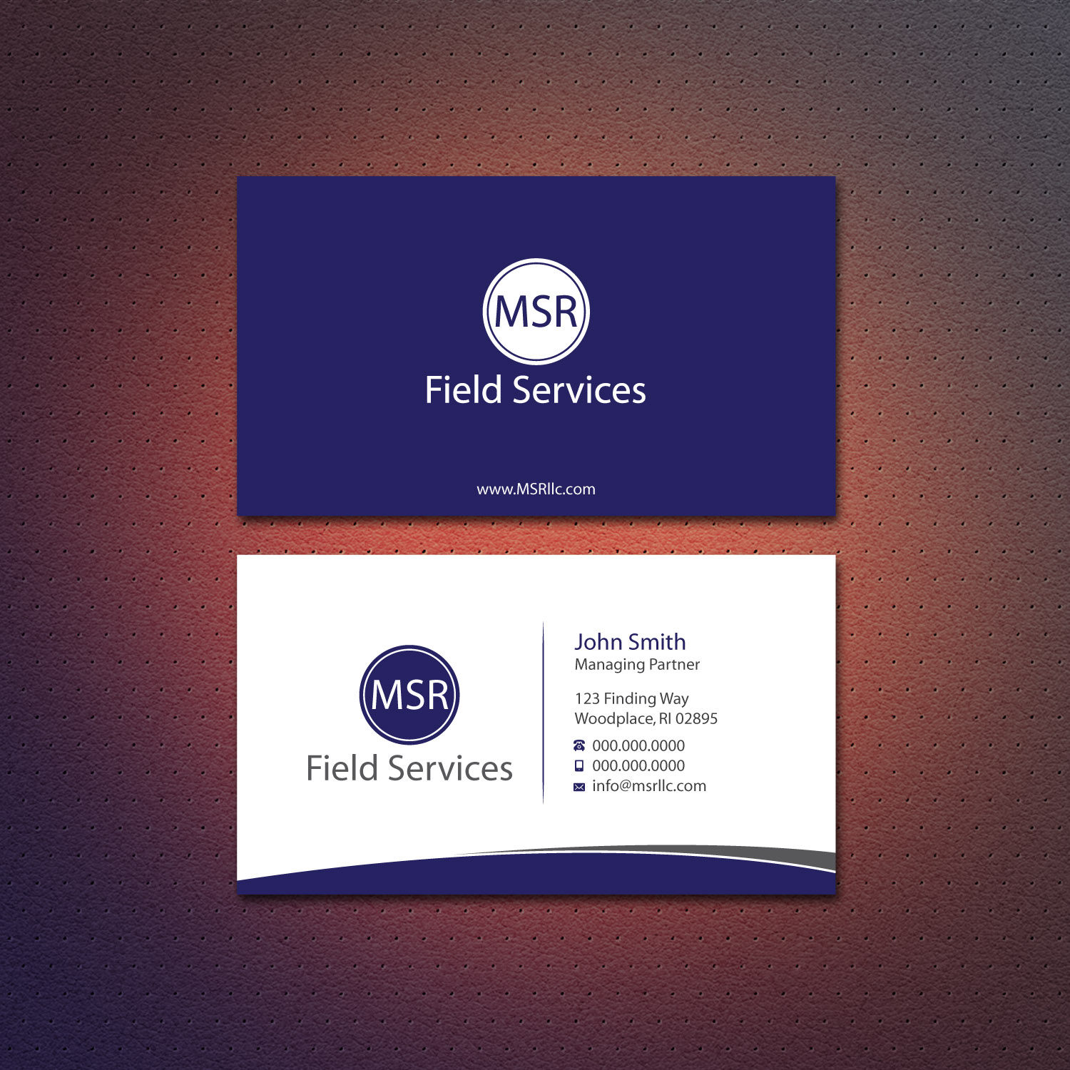 Business Card Design by Dezero for MSR Field Services | Design #11659956