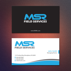 Visitenkarten-Design von Dezero für MSR Field Services | Design: #11692398