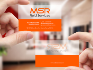 Visitenkarten-Design von Creations Box 2015 für MSR Field Services | Design: #11663073