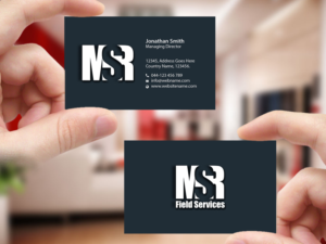 Visitenkarten-Design von Creations Box 2015 für MSR Field Services | Design: #11663075