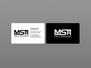 Visitenkarten-Design von Creations Box 2015 für MSR Field Services | Design: #11663078