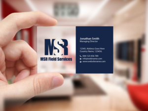 Visitenkarten-Design von Creations Box 2015 für MSR Field Services | Design: #11663079