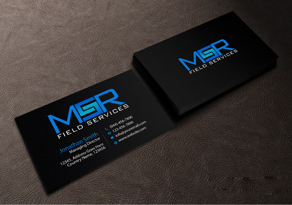 Visitenkarten-Design von Creations Box 2015 für MSR Field Services | Design #11663085