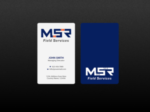 Visitenkarten-Design von Creations Box 2015 für MSR Field Services | Design: #11663087