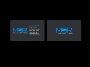Visitenkarten-Design von Creations Box 2015 für MSR Field Services | Design: #11663089