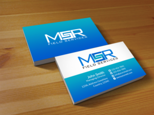 Visitenkarten-Design von Creations Box 2015 für MSR Field Services | Design: #11663091