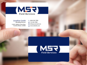 Design de Carte de Visite par Creations Box 2015 pour MSR Field Services | Design : #11663095