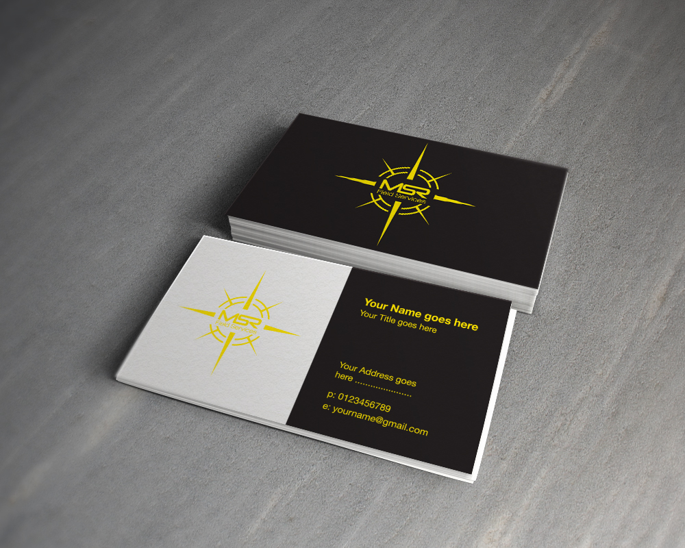Visitenkarten-Design von Md. Anwarul Haque für MSR Field Services | Design #11684620