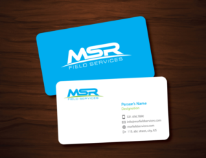 Diseño de Tarjeta de Presentación por DezignFreak para MSR Field Services | Diseño #11647235