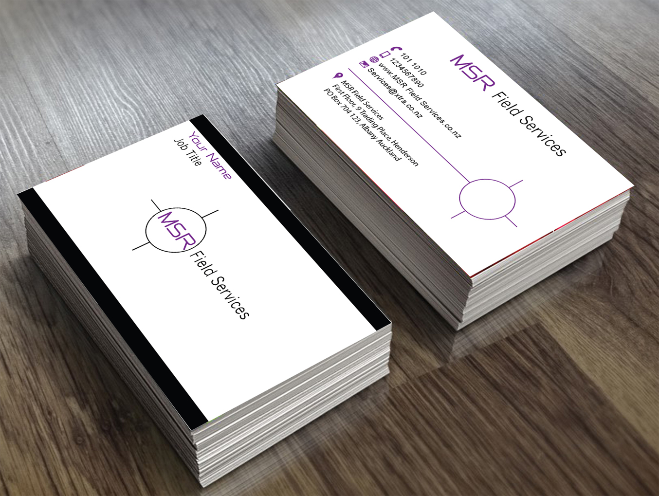 Business Card Design by shyamalart for MSR Field Services | Design #11667617