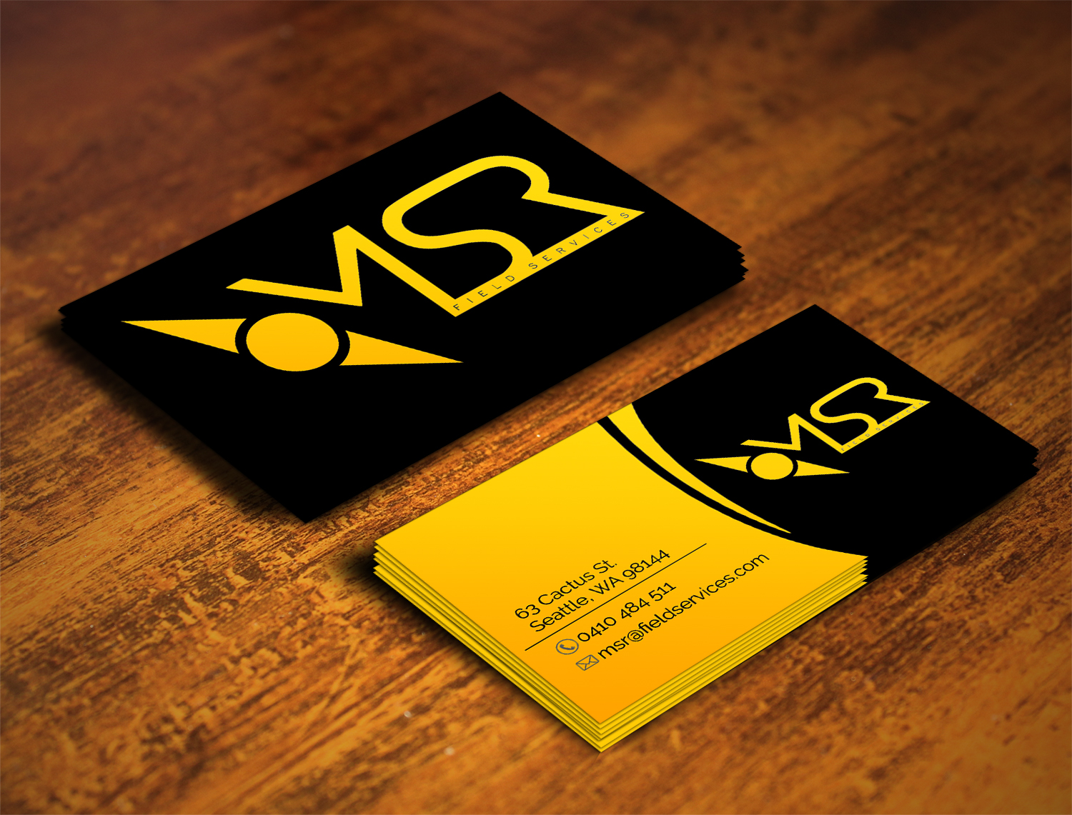 Business Card Design by alhemique1 for MSR Field Services | Design #11667121