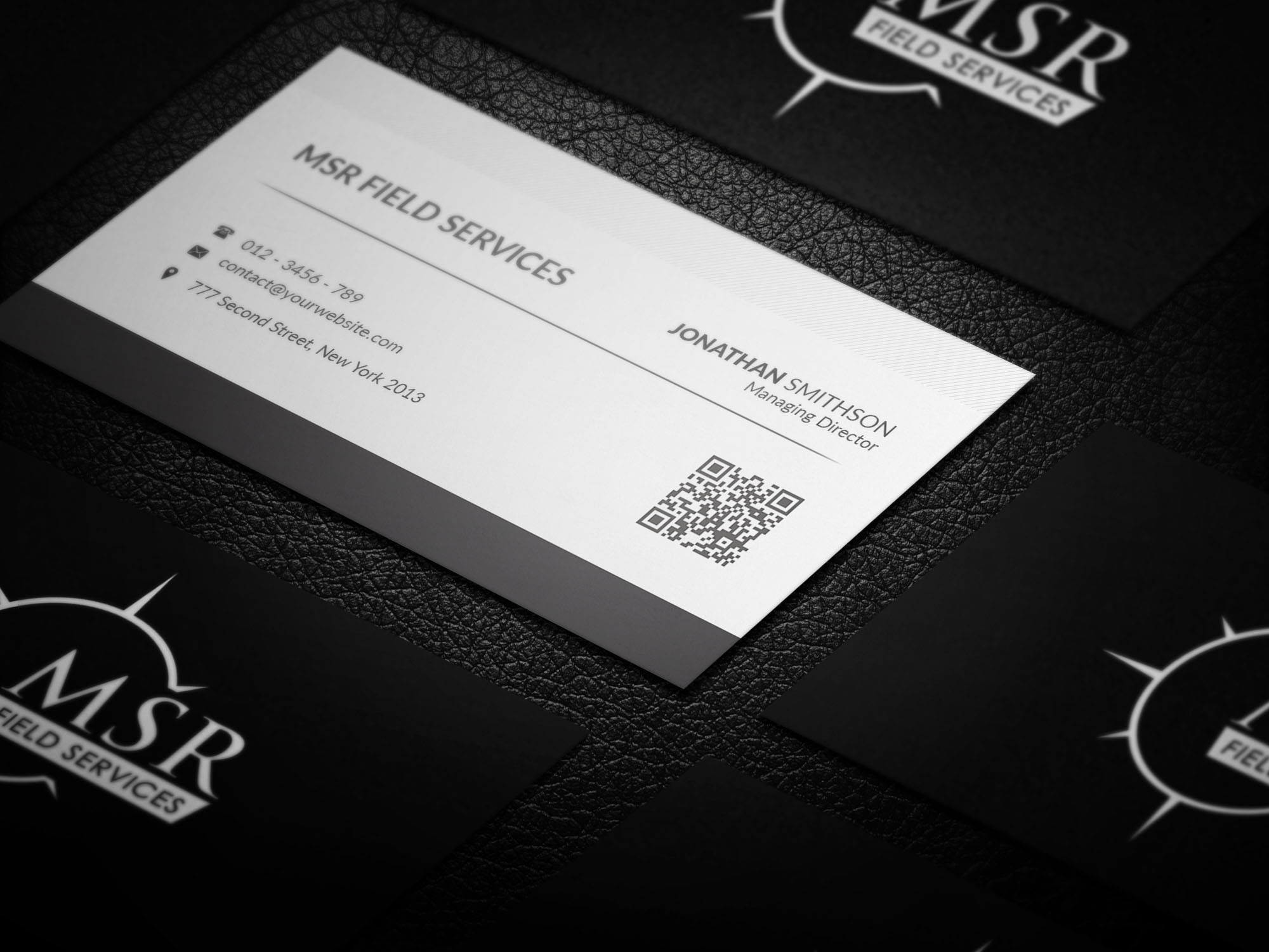 Diseño de Tarjeta de Presentación por SyncFuse™ Solutions para MSR Field Services | Diseño #11663829